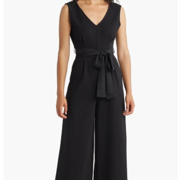 Tie Belt Wide Leg Jumpsuit - Picture 1 of 1